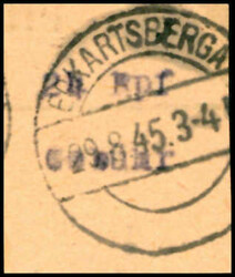 12, 24 sowie 42 Pf, je ohne Signum, zudem 24 Pf mit Tippfehler "24 ...