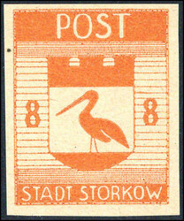 Stadtwappen 1946 kplt. geschnitten, postfrisch (1.000,-)