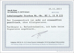 Angegebener Kehrzusammendruck je mit zusätzlich anhängendem ...