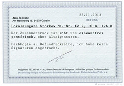 Angegebener Kehrzusammendruck je mit zusätzlich anhängendem ...