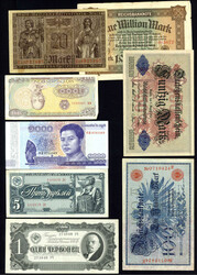 DR Inflation und etwas Ausland. Nachlass meist häufiger Geldscheine ...