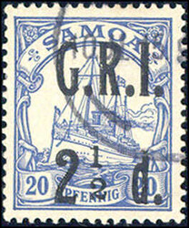 2 1/2 d mit Aufdruckfehler "1/2 der Wertangabe 2 1/2 ohne ...