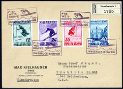 FIS II kplt. auf R-Brief mit FIS-SoSt. 22.2.36, ...