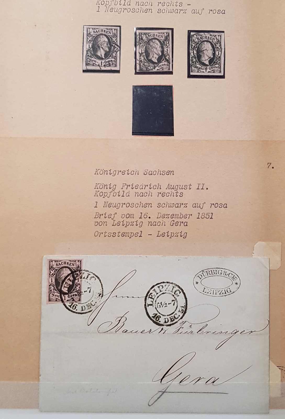 Image 3 for lot number 4109 for 191st Dresdner Briefmarken Auction