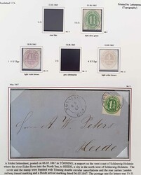 SCHLESWIG-HOLSTEIN. Sammlung ab Nr. 3 gestempelt auf 10 ...