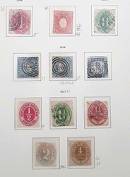 SCHLESWIG-HOLSTEIN. Sammlung ab Nr. 2 mit etlichen Belegen, dänische ...
