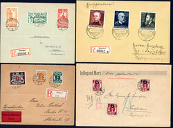 DANZIG. Lot von ca. 80 Belegen, dabei Zusatzleistungen, Ausland, eine ...