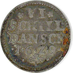 Dänemark. Christian IV. 1588 - 1648. VI Schilling dänisch 1629, ...