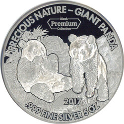 Republik Benin. 5000 Francs 2017. 5 Unzen Feinsilber, Oberfläche mit ...