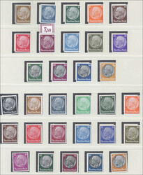 DR 1933 bis 1945 mit DIENST. Sammlung meist postfrisch im SAFE-Album, ...