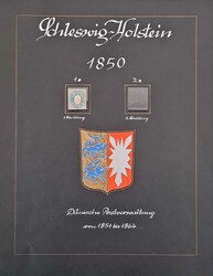 SCHLESWIG-HOLSTEIN. Sammlung gebraucht bzw. ungebraucht auf 4 ...
