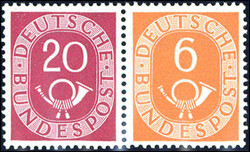 1420: República Federal de Alemania - Se-tenant prints