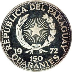 Paraguay. Republik seit 1811. 150 Guaranics 1972 Olympische ...