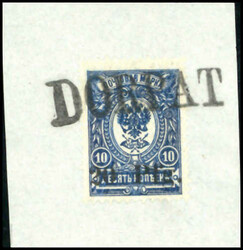 Angegebene Nr., je auf Briefstück, gestempelt DORPAT, signiert (400 ...