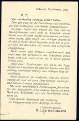 GA mit privatem Zudruck eines Inkasso-Unternehmens aus Bukarest, ...