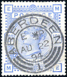 2865100: Great Britain 1840 1d black