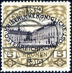 2, 5 und 10 Kr, je zentriert gestempelt, Zähnung teilweise ...