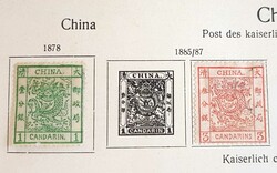 CHINA 1878 bis 1948. Sammlung im Album, meist gestempelt, zahlreiche ...