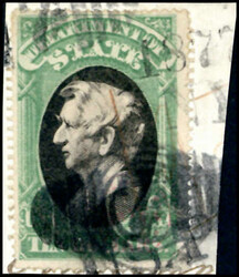 Dept. of State 20 $ attraktiv auf Briefstück, mehrfach gestempelt, ...