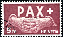 PAX 1945 kplt., gestempelt (1.000,-)Automatically generated ...