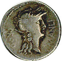 Römische Republik. Konsul Sulla mit L. Manilus Brocatos 82 v. Chr., ...