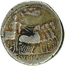 Römische Republik. Konsul Sulla mit L. Manilus Brocatos 82 v. Chr., ...