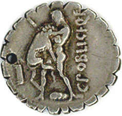 Römische Republik. Consul C. Poblicius Q. f., Denar um 80 v. Chr., ...