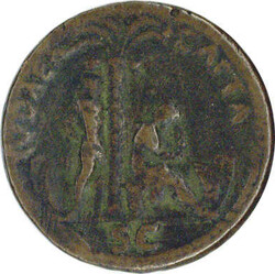 Römisches Kaiserreich. Vespasianus 69 - 79, AE-Sesterz, belorbeertes ...