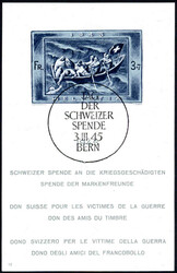 Schweizer Spende-Block 1945 mit SoSt. (250,-)Automatically generated ...