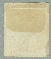 1850, 2 kr, tiefschwarz, MP, Type III, mit rotem Teilstempel von WIEN ...