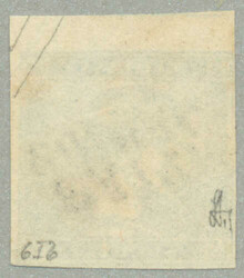 1851, blauer Merkur, Type Ib, oberes Randstück, gest. PAVIA, gut bis ...