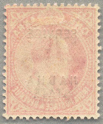 1907, 1 a., plum, with black SERVICE/NABHA STATE opt, opt DOUBLE one ...