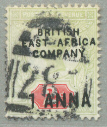 1890, 1a. on 2d. grey-green and carmine, neatly cancelled with oval ...