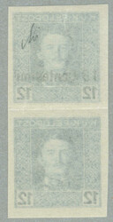 1918, 13 C auf 12 H, ungezähntes senkrechtes Paar, ohne Gummi, die ...