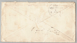 1886, 1 a. brown-purple + 2 a., pale blue on small envelope from ...
