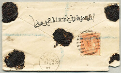 1887, 2A orange tied with A, postal stationery envelope 1/2A from ...