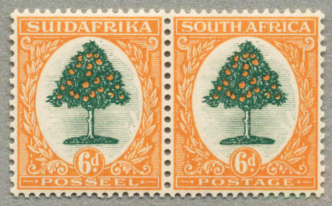 1932, wmk upright, horiz pair, LPOG never hinged, very fresh and ...
