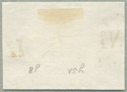 1850, 6 kr., brown, HP, Type III, on piece, cancel NEUSOHL, Müller ...