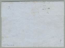 1854, DA VENEZIA COL VAPORE, on letter to TRIESTE, very fresh and ...