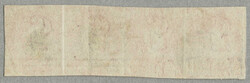 1856-62, 5c., strip of four, salmon, imperforate, wmk. b, white paper ...