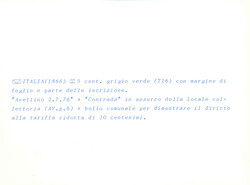 1863-65, Turin printing, folded letter, detailed Italian description ...