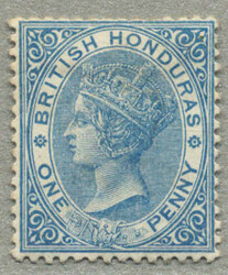 1882-87, 1 d, blue, LPOG, very fresh and desirable, ex Besancon, XF! ...