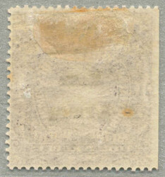 1895, 3r, slate purple, from the left margin, with black kiss DOUBLE ...