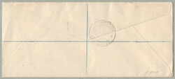 1935, 1/2d - 6d, (4) in pairs, on registered cover from CAPE TOWN, ...