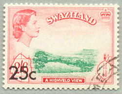 1961, 25 c on 2 s 6d, type II, used, very fresh and desirable, ex ...
