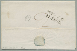 1842, with neatly strike of Pogetto, on folded letter, ex Provera, ...