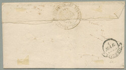 1845, with neatly strike of Bibbona, on folded letter, ex Provera, ...