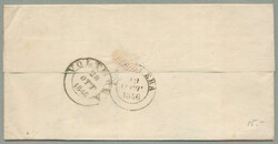 1846, with neatly strike of Lari, on folded letter, ex Provera, XF! ...