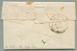 1838, with neatly strike of Pescia, on folded letter, ex Provera, XF! ...
