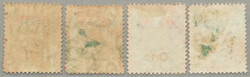 1904, 1 - 2 1/2, opts on 4 1/2 - 8a., partial set of (4), all ...